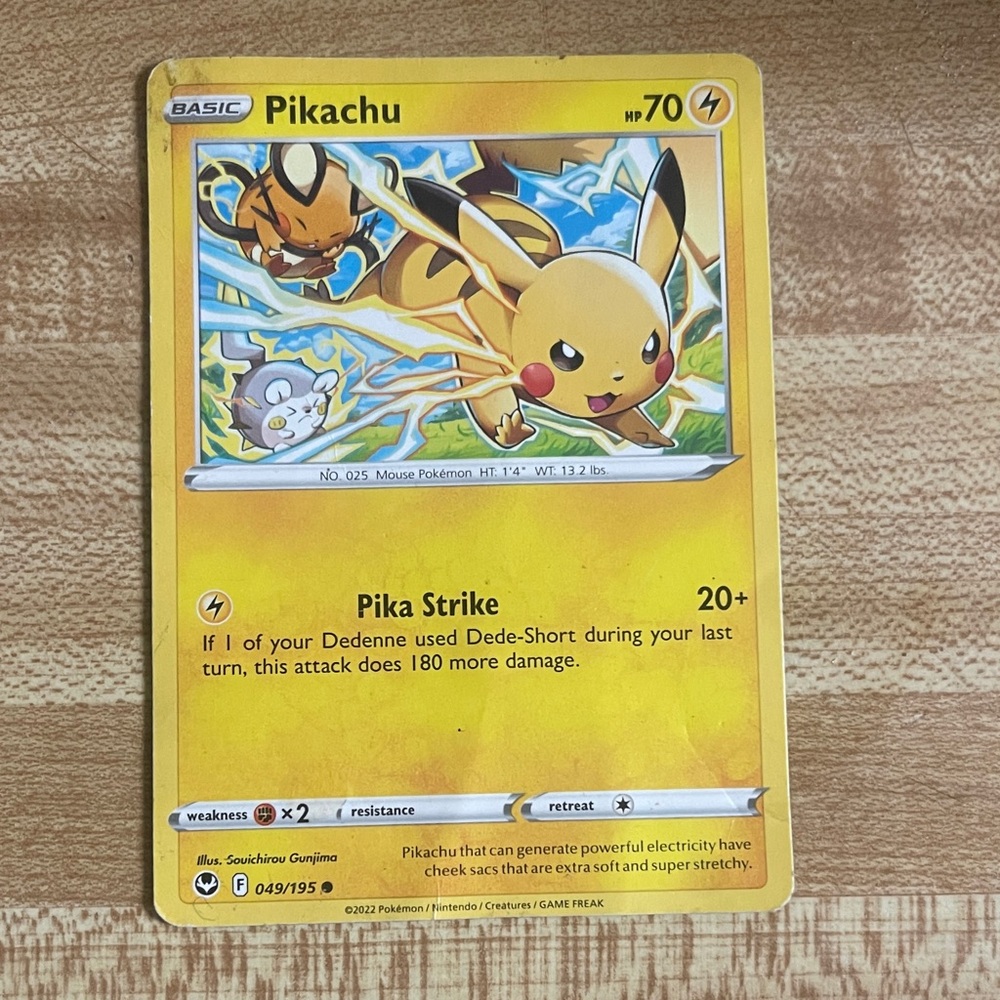 2022 Pokemon Pikachu SWSH12 Silver Tempest